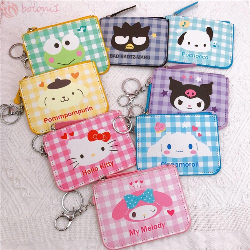 Ví Đựng Thẻ Đa Năng Có Móc Khóa Họa Tiết Hoạt Hình Dễ Thương Cho Nữ
