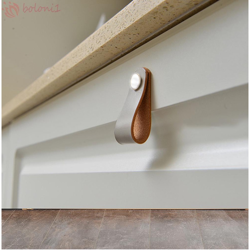 Tay Nắm Cửa Tủ Bằng Da Mềm Trang Trí Nội Thất Phong Cách Châu Âu