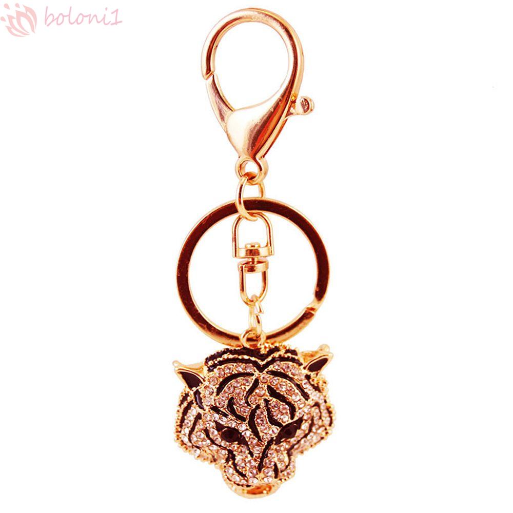 1 Móc Khóa Hình Đầu Báo Bằng Kim Loại Thời Trang