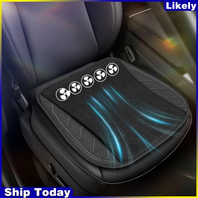 Đệm Lót Ghế Ngồi Có Quạt Làm Mát Thoáng Khí Chống Trượt