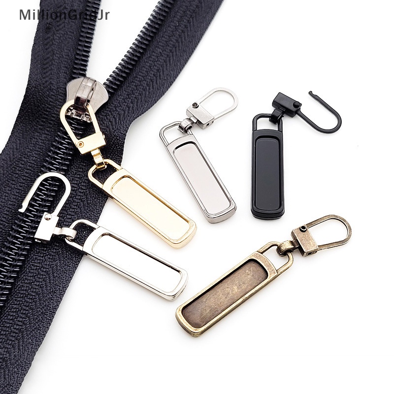 Mlg Set 5 Dây Kéo Kim Loại Có Thể Tháo Rời Dùng Để Sửa Chữa Dây Kéo / Đầu Khóa DIY Cho Áo Khoác Phao JR