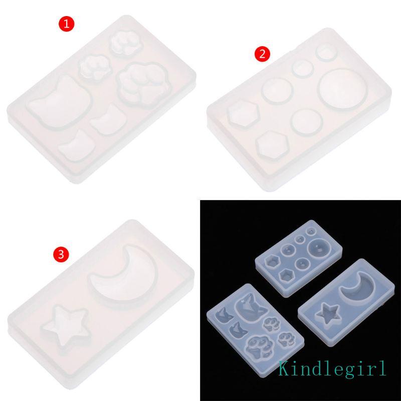 Khuôn Silicone Tạo Hình Làm Trang Sức Hình Móng Vuốt / Mặt Trăng / Hình Học