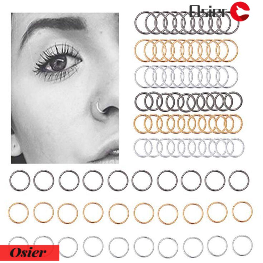 Khuyên Mũi Tròn Bằng Hợp Kim Phong Cách Hip Hop 1 Cho Nam &amp; Nữ