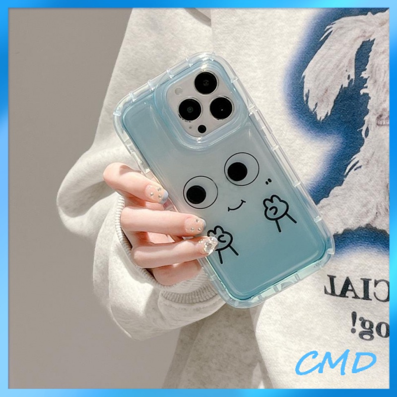 Ốp lưng iphone Điện Thoại Màu xanh da trời, túi khí biểu cảm nhỏ, chống chấn động, bảo vệ máy ảnh,TPU Cho Iphone 6 / 6S / 6SPlus / se / 7 / 7Plus / 8 / 8Plus / X / xs / xsmax / 11 / 12 / 13 / 14 / plus / pro / pro max-742