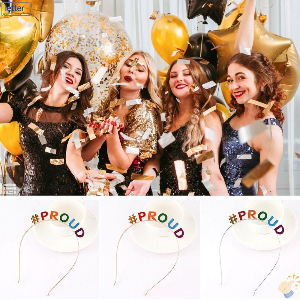 Băng Đô Cài Tóc Tráng Men Họa Tiết Chữ Cái Sáng Tạo Thích Hợp Làm Quà Sinh Nhật