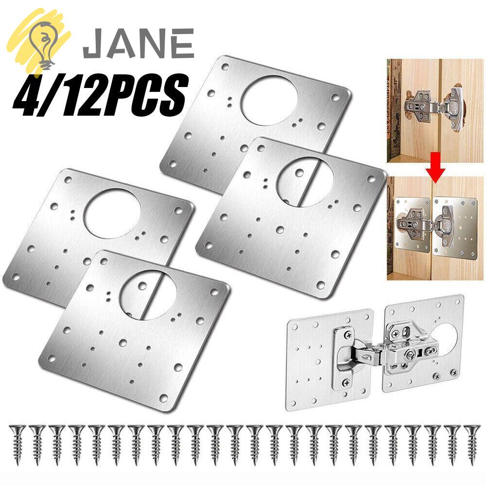 Set 12 Bản Lề Bằng Thép Không Gỉ Dùng Sửa Chữa Nội Thất