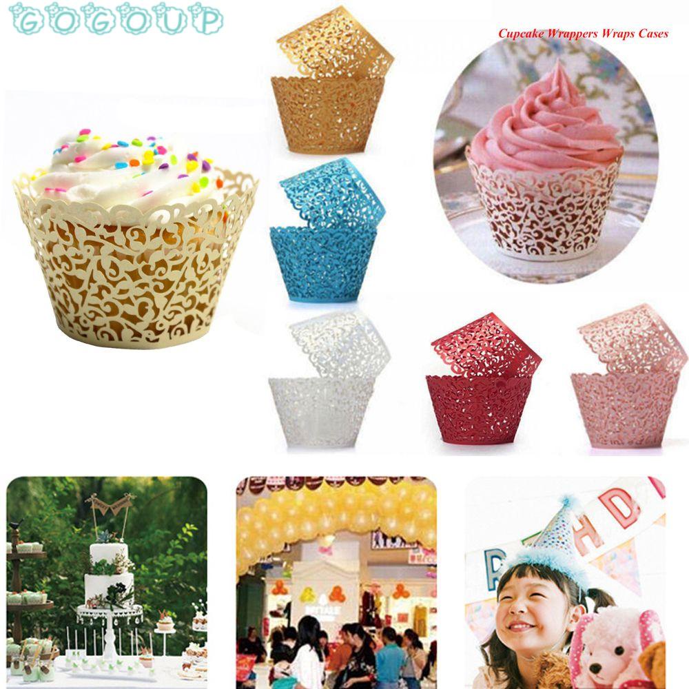 Set 10 / 50 Cốc Giấy Làm Bánh Cupcake Tiện Dụng
