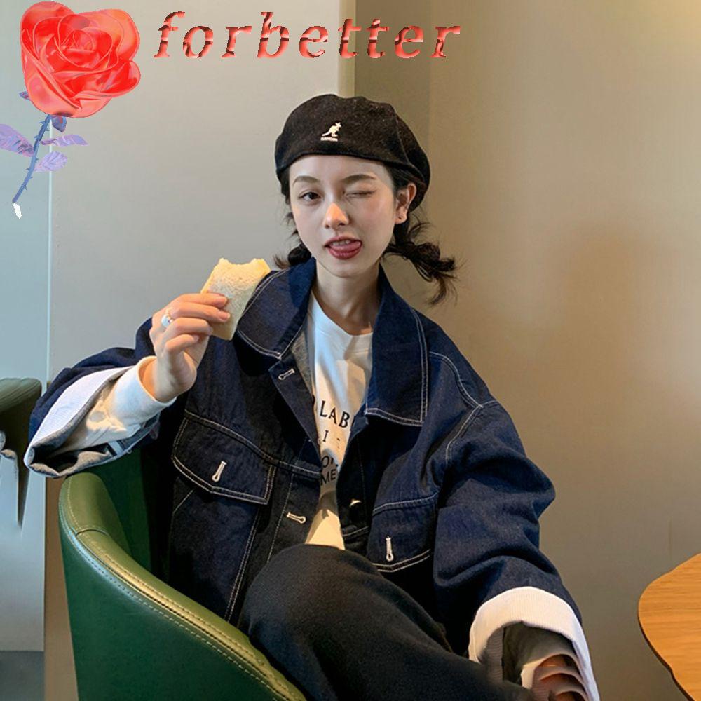 Mũ Beret Họa Tiết Thêu Phong Cách Anh Quốc Thời Trang Mùa Thu Cho Nữ