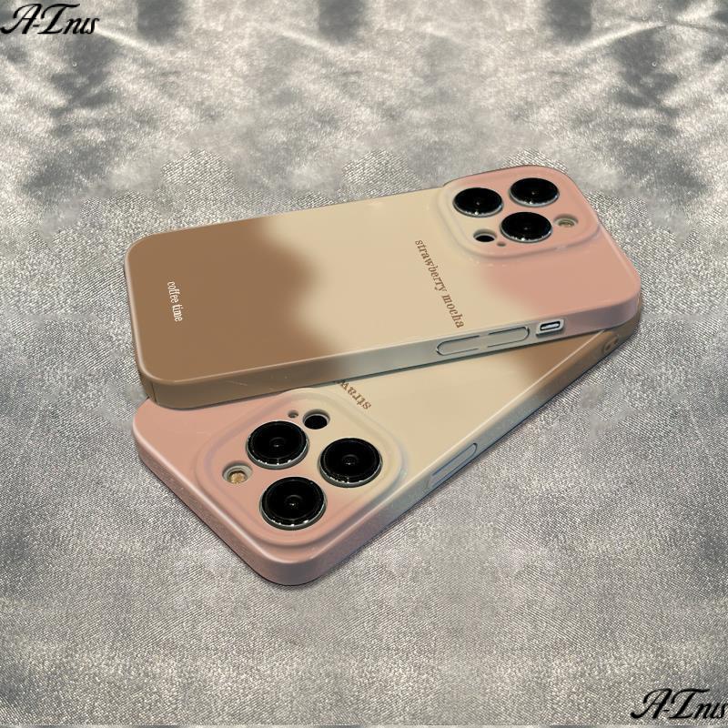 Ốp Điện Thoại Chống Sốc Họa Tiết Dâu Tây Mocha Cho Iphone Plus 13 6In 1211 14 Pro 78