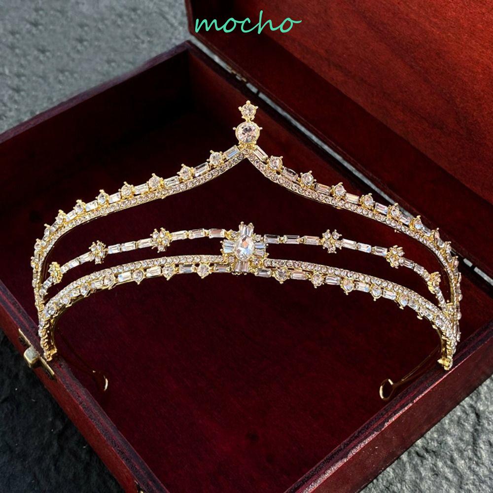 Vương Miện Nữ Hoàng Lấp Lánh Phong Cách Vintage Thanh Lịch|Vương Miện Đội Đầu Kiểu Dáng Dễ Thương Xinh Xắn