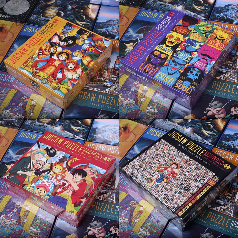 Bộ Đồ Chơi Xếp Hình 1000 Mảnh Giấy One Piece