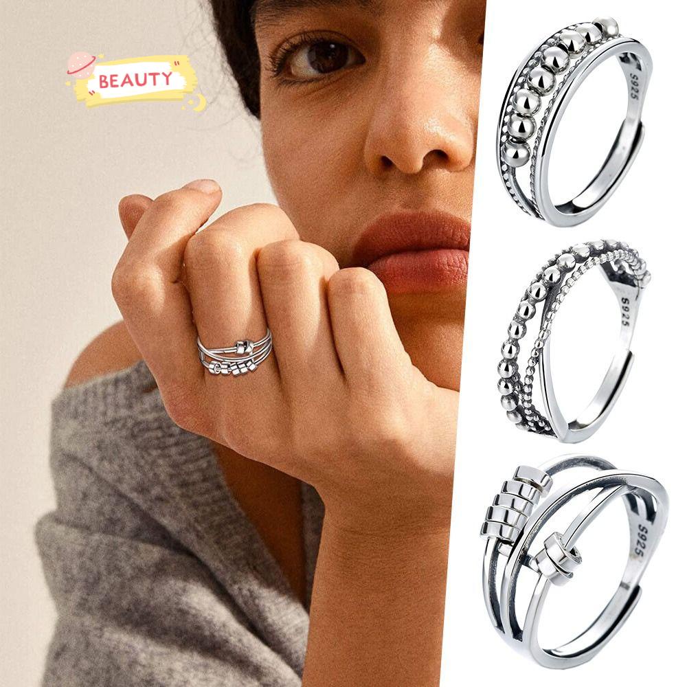 Nhẫn Đính Hạt Phong Cách Cổ Điển Giúp Giảm Căng Thẳng