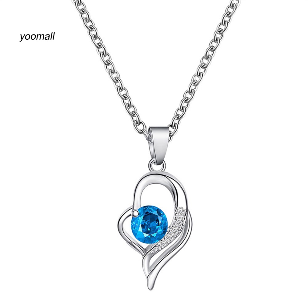 Vòng cổ Mặt Trái Tim Đính Đá Thời Trang