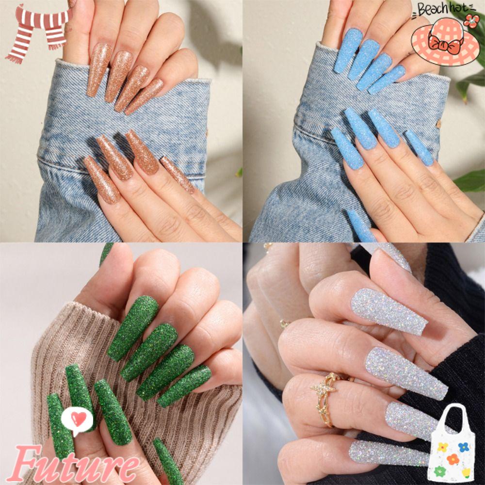 Móng Tay Giả Màu Trơn Dùng Trang Trí Màu Sắc