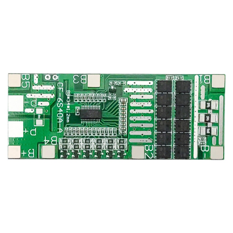 Bảng Mạch Đèn Pin Lithium 24V 6S 40A 18650 Li-Ion Bms Pcb Có Cân Bằng Cho Xe Đạp Điện