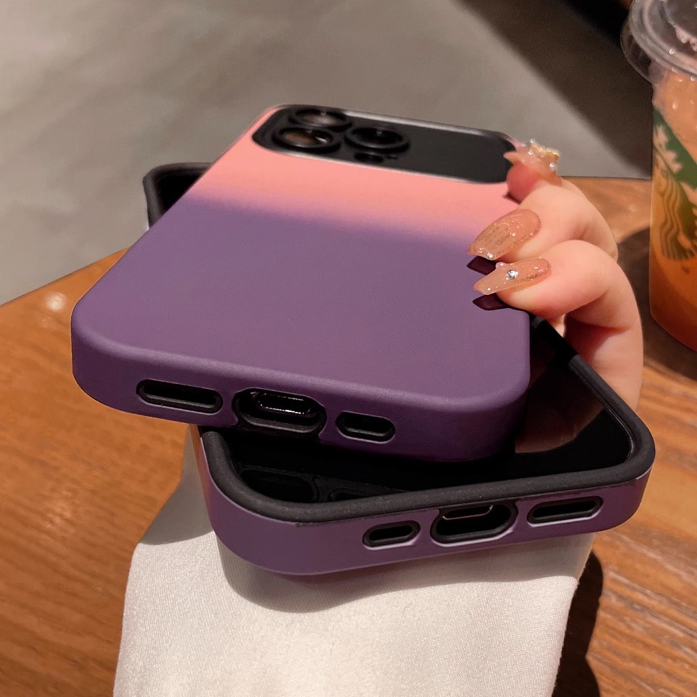 Ốp Điện Thoại TPU Mềm Chống Sốc Màu Gradient Sang Trọng Cho IPhone 11 12 13 14 Pro Max