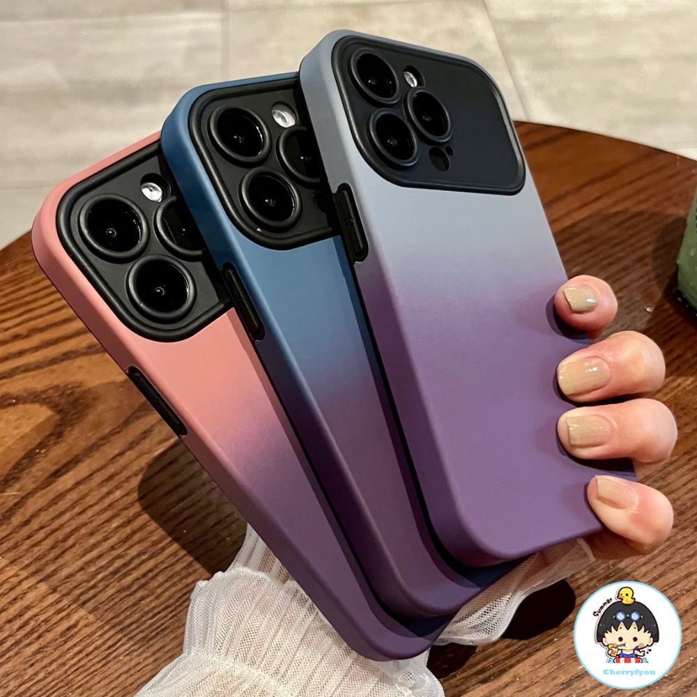 Ốp Điện Thoại TPU Mềm Chống Sốc Màu Gradient Sang Trọng Cho IPhone 11 12 13 14 Pro Max