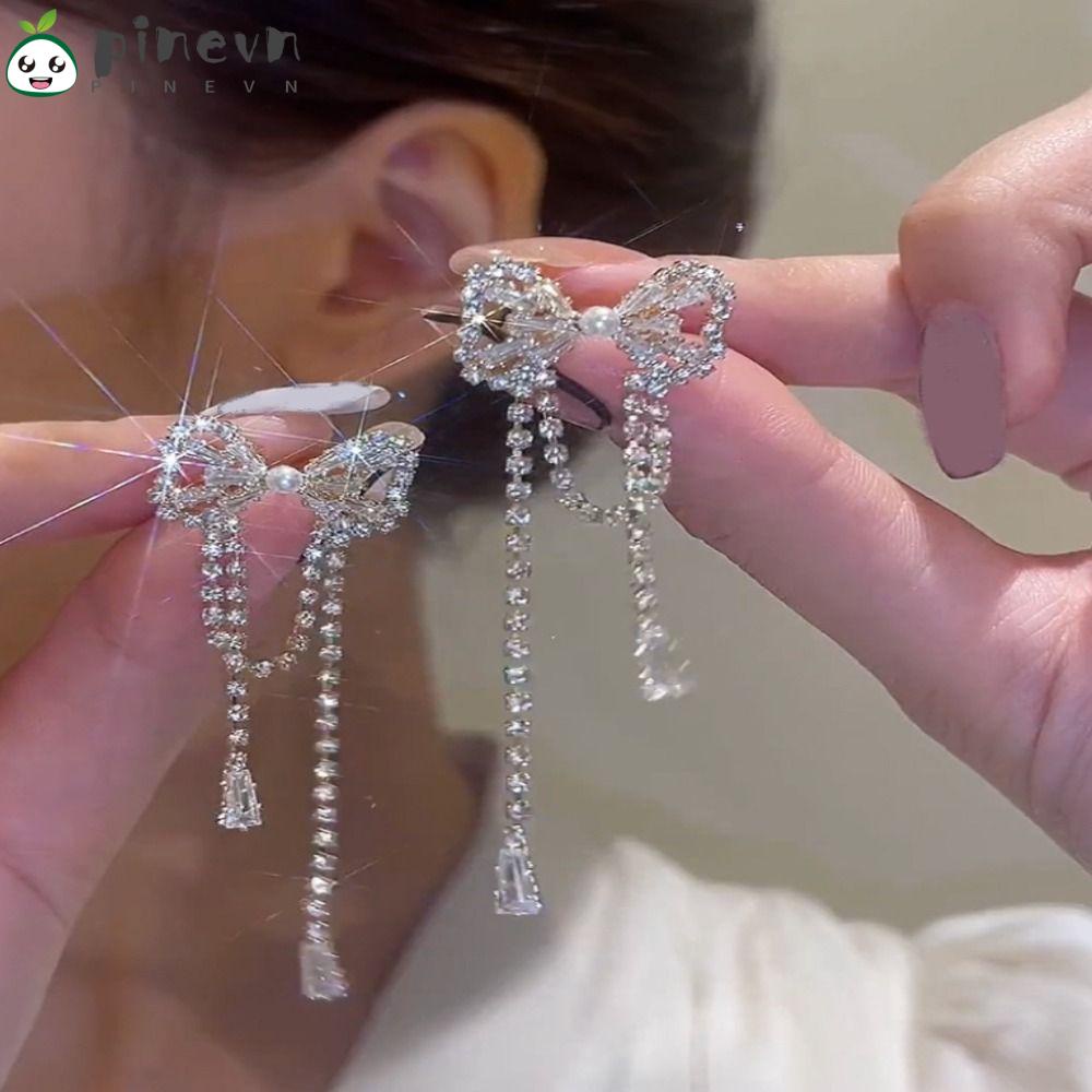 Bông Tai Hình Nơ Sang Trọng Cho Nữ