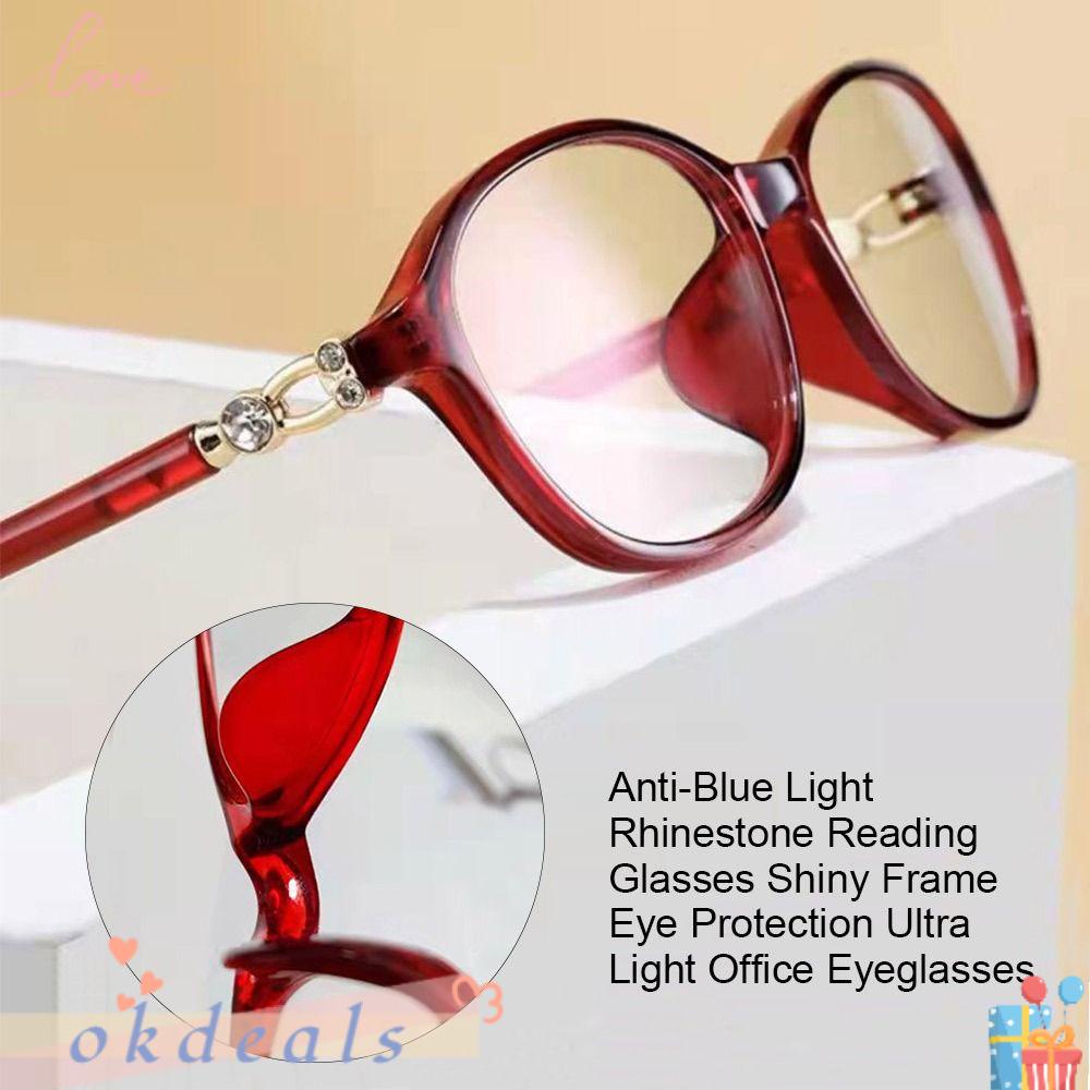 Kính Đọc Sách Thời Trang OKDEALS|Đèn Led Chống Ánh Sáng Xanh Chất Lượng Cao