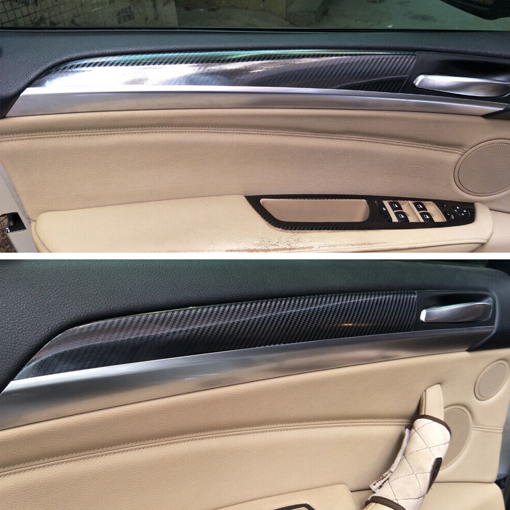 1 Bộ Sticker Sợi Carbon 3D Dán Trang Trí Nội Thất