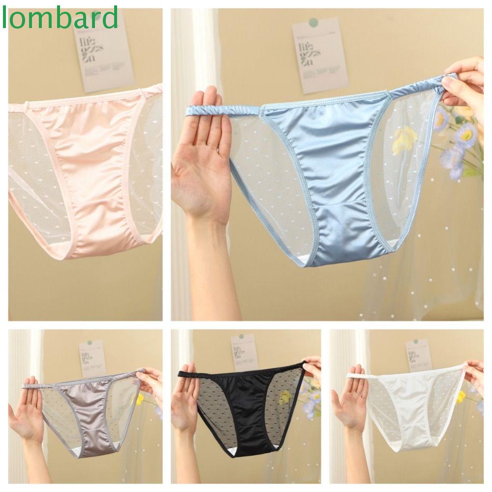 Quần Lót Lụa Mềm Mại Lưng Thấp Không Đường May Phong Cách Hàn Quốc Cho Nữ