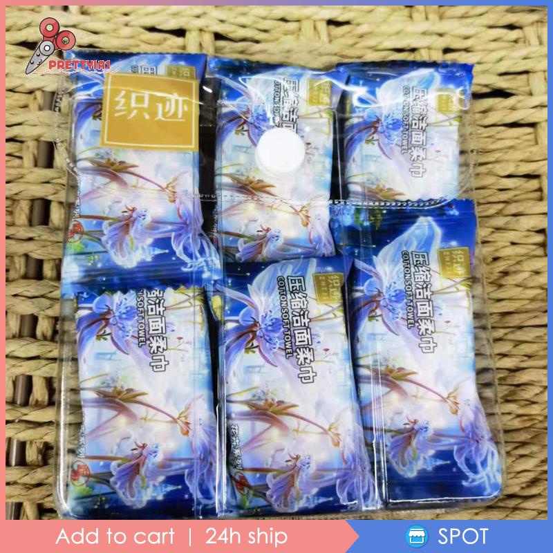 Khăn Mặt Nén Prettyia1] Mềm Mại Trọng Lượng Nhẹ Di Động Cho Hoạt Động Ngoài Trời / Đi Bộ Đường Dài / Tập Gym