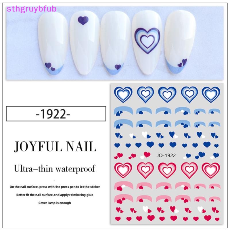 Sticker Màu Gradient Trang Trí Móng Tay Nghệ Thuật