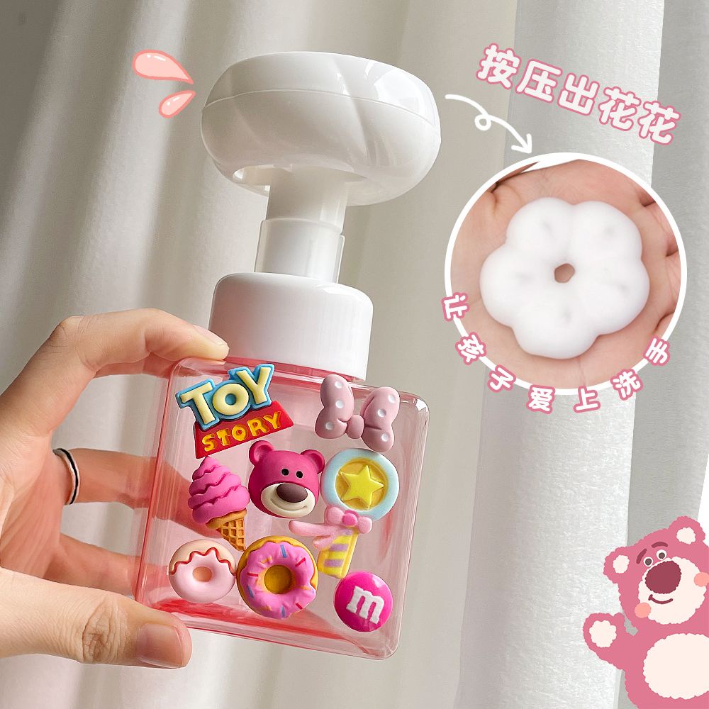 Bình Đựng Dầu Gội Sữa Tắm Dạng Nhấn Hình Hoa Dễ Thương Cho Bé Gái