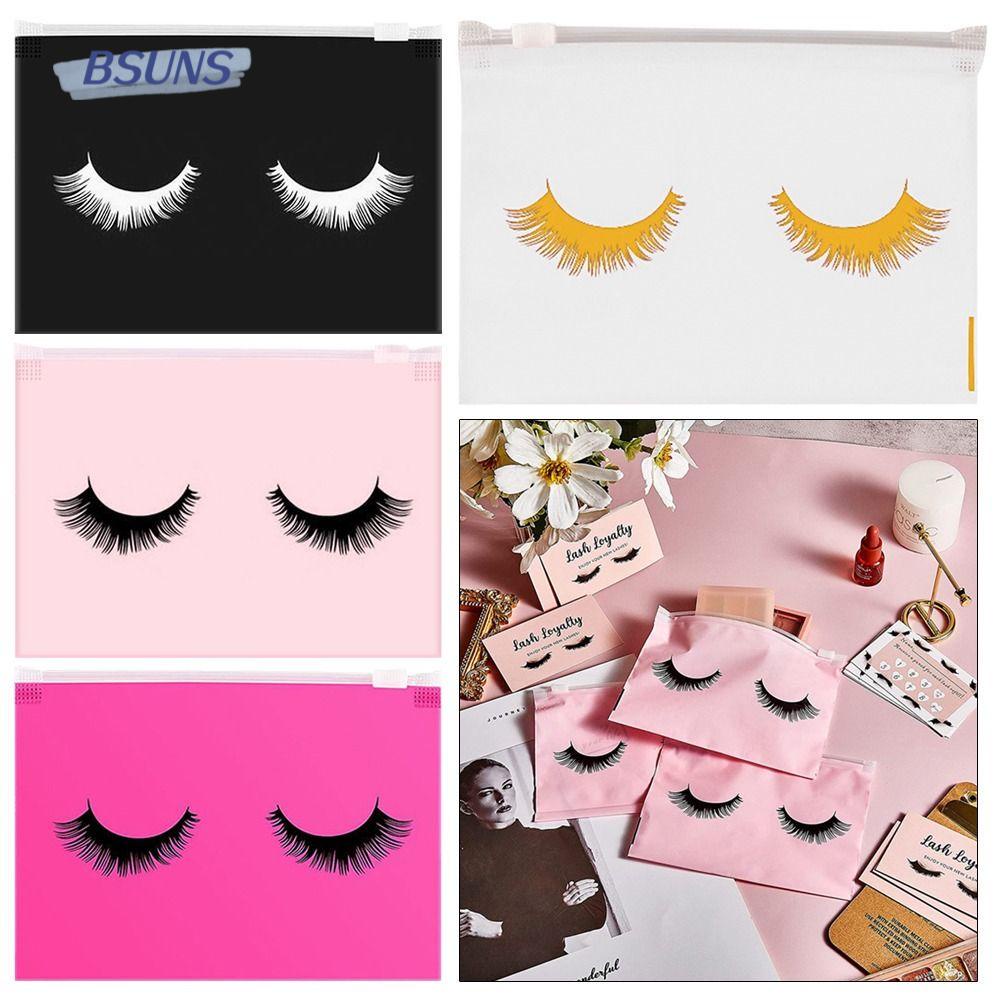 Set 20 Túi Đựng Mỹ Phẩm Chăm Sóc Lông Mi Bằng PE Tiện Dụng