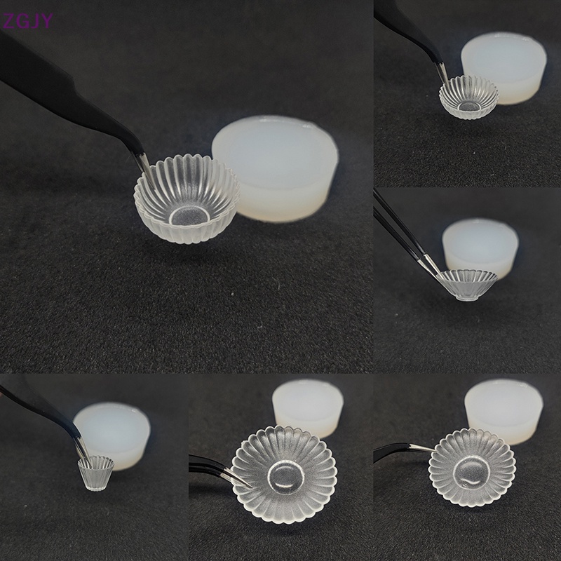 Mô Hình Chén Dĩa Bằng Silicon Độc Đáo Trang Trí Nhà Búp Bê Mới