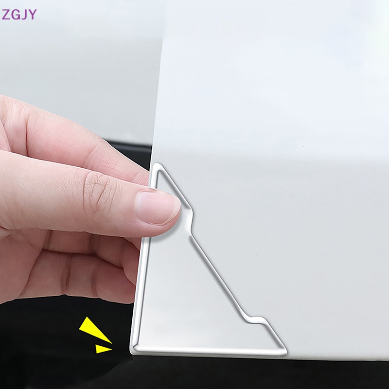 Bộ 4 Miếng Dán Góc Cửa Xe Hơi Bằng Silicon Trong Suốt Chống Va Chạm Chống Trầy Tiện Dụng Mới
