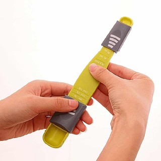 New 1pc Sliding Adjustable Multi Purpose Measuring Spoon Tool For Solid Liquid