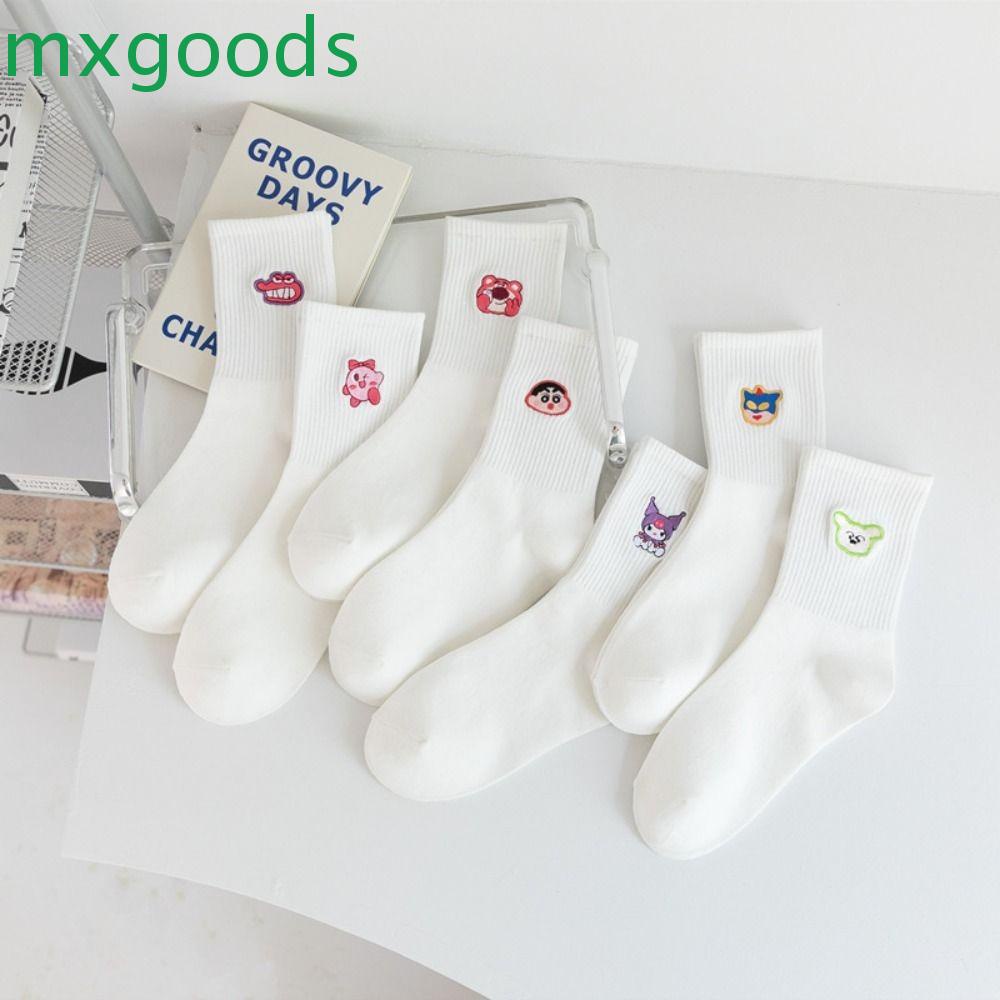 MXGOODS Vớ Cotton In Họa Tiết Hoạt Hình Kuromi Thời Trang Mùa Thu Cho Nam Và Nữ