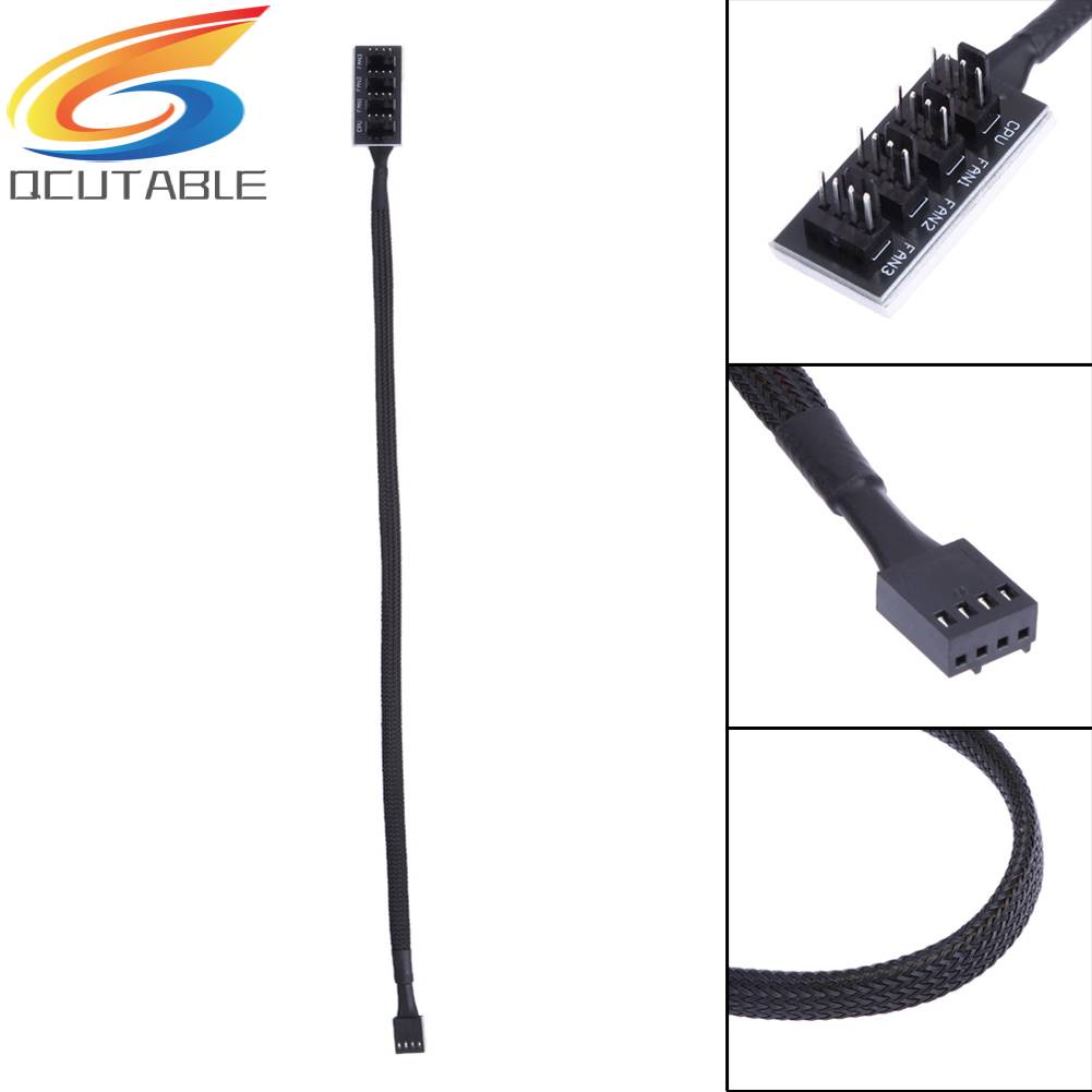 Cáp Làm Mát Máy Tính 1 Female Sang 4 Male 4Pin
