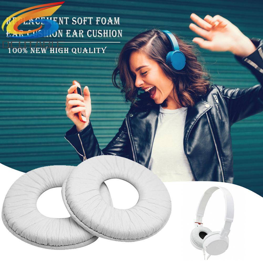 2 Mút Đệm Tai Nghe Mềm Màu Trắng / Đen Cho SONY MDR-ZX100 ZX300