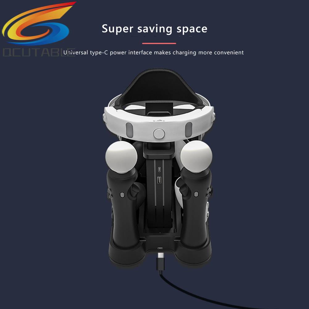 Giá Đỡ + Chuôi SạC HBP-265 6 Trong 1 Cho Tay CầM Chơi Game PS5 VR