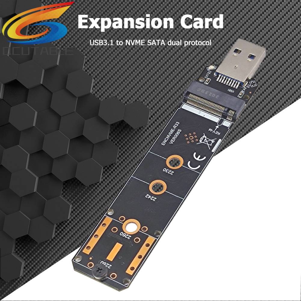 Thẻ Chuyển Đổi M.2 Sang USB NGFF M2 PCIe SATA Sang USB 3.1 Gen 2 Type A SSD