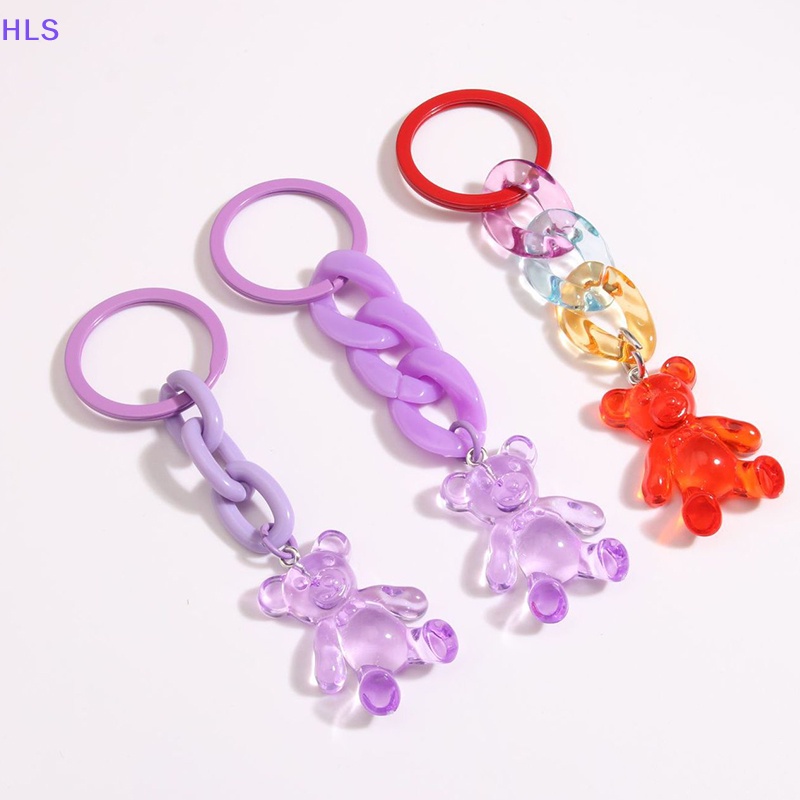 Móc Khóa Hình Gấu Nhiều Màu Sắc Dùng Làm Túi Xách / Trang Sức Cho Nữ