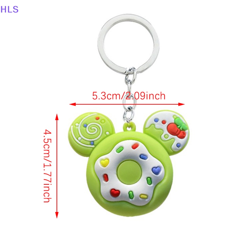 Móc Khóa Hình Bánh Donut Độc Đáo Trang Trí Giáng Sinh Năm Mới