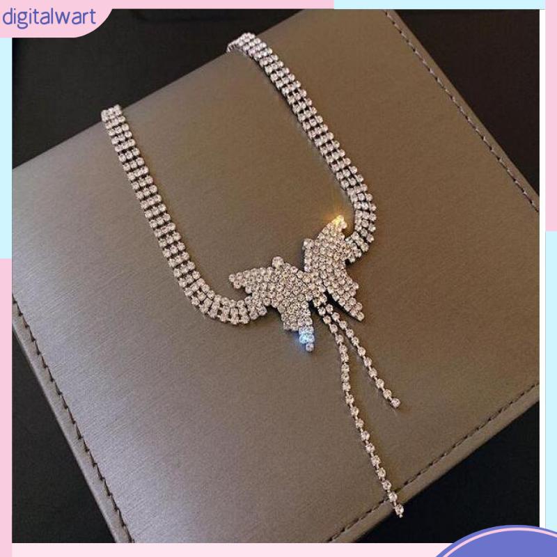 Vòng cổ Mặt Hình Bướm Đính Đá Thời Trang Dành Cho Nữ