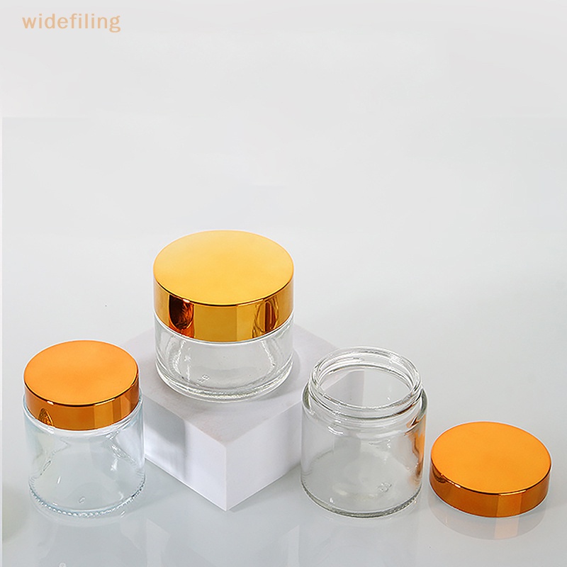 Lọ Thủy Tinh Rỗng Trong Suốt Hình Tròn Cỡ Nhỏ Dùng Đựng Mỹ Phẩm