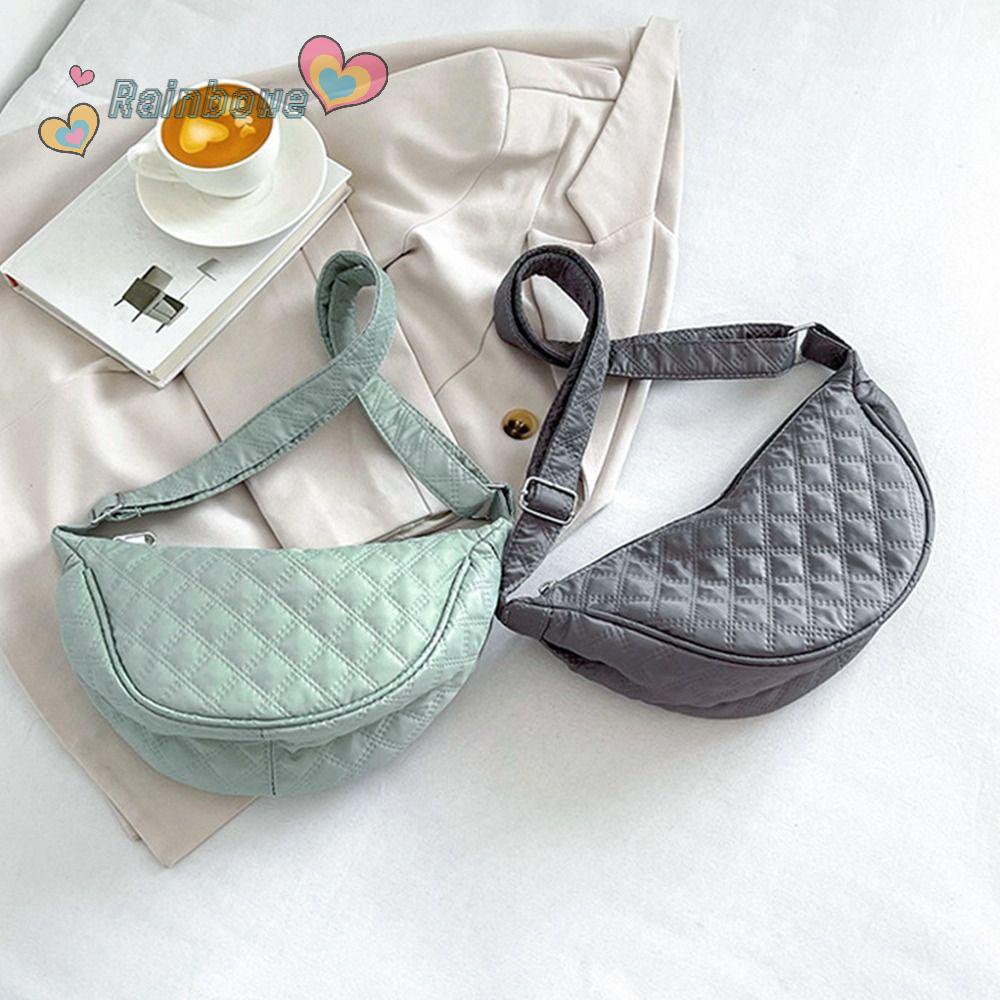 RAINBOW Túi Đeo Vai Họa Tiết Sọc Caro Phong Cách Boho