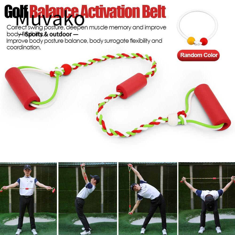 MUVAKO Dây Đai Giữ Thăng Bằng Hỗ Trợ Tập Luyện Đánh Golf Chất Lượng Cao