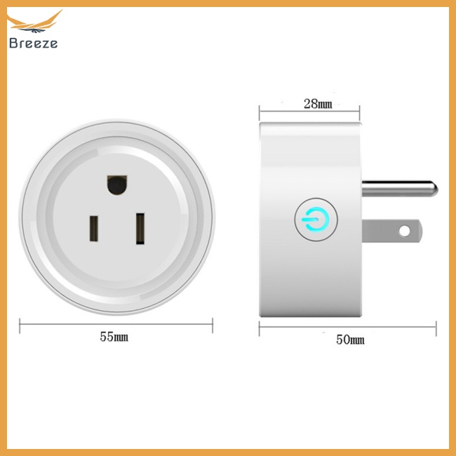 Ổ Cắm Điện Thông Minh 16a Ac 100-240v Điều Khiển Bằng Giọng Nói Tiện Dụng