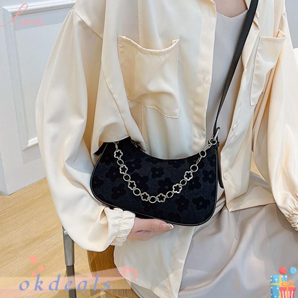 OKDEALS Túi Vải Đeo Vai Thời Trang Nữ Tính