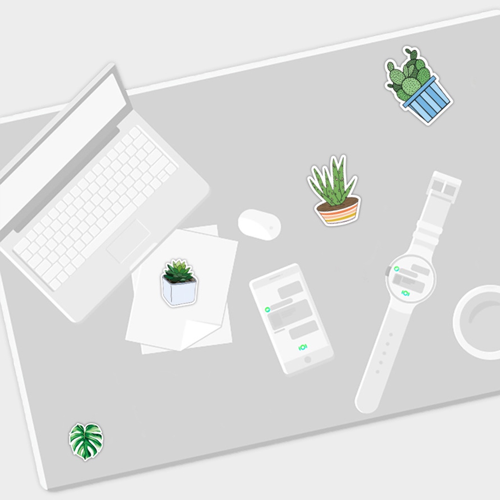 Bộ 100 Miếng Dán Trang Trí Laptop Chống Nước Không Cần Chạm Khắc Graffiti