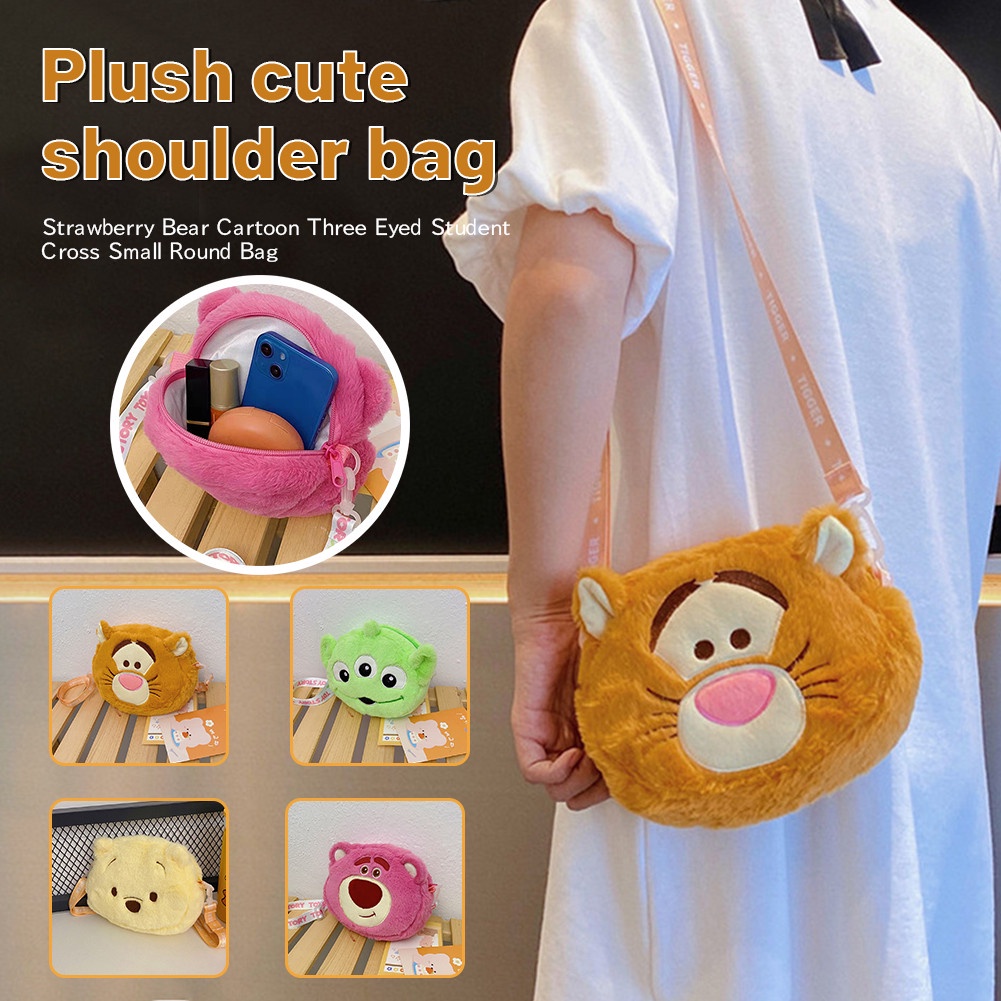 Hoạt Hình Sanrio Losto túi đeo chéo Nặng Sang Trọng Túi Đeo Vai Gấu Dâu Dễ Thương Túi Đeo Chéo Túi Dành Cho Người Lớn Bé Gái Trẻ Em