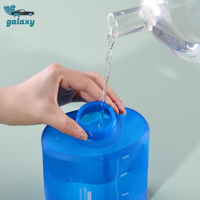Galaxy Bình Nước Mềm Dung Tích Lớn 1000ml / 2000ml Có Bộ Lọc Tiện Dụng Khi Đi Bộ Đường Dài