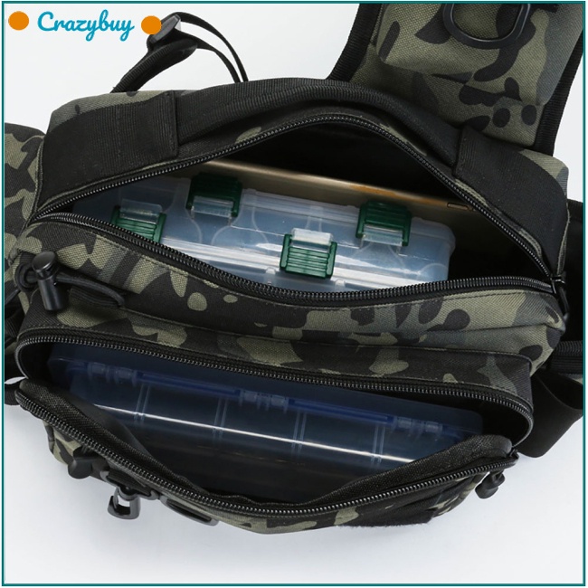 Cr Túi Đựng Dụng Cụ Câu Cá Đa Năng Sức Chứa Lớn Tiện Dụng