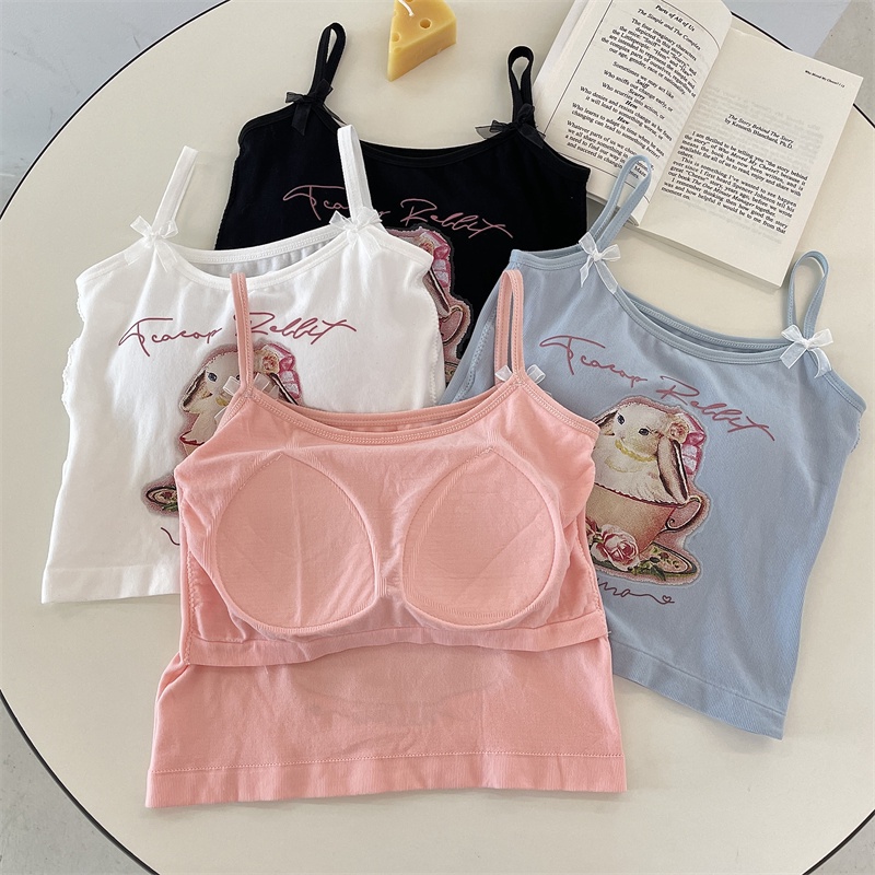 Áo Croptop Ngắn Tay Có Mút Đệm Ngực Dáng Ôm Thời Trang Mùa Hè Ngọt Ngào Cho Nữ